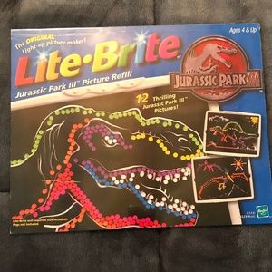 Title: Vintage Jurassic Park III Lite-Brite Picture Refill Pack – Sealed in Orig